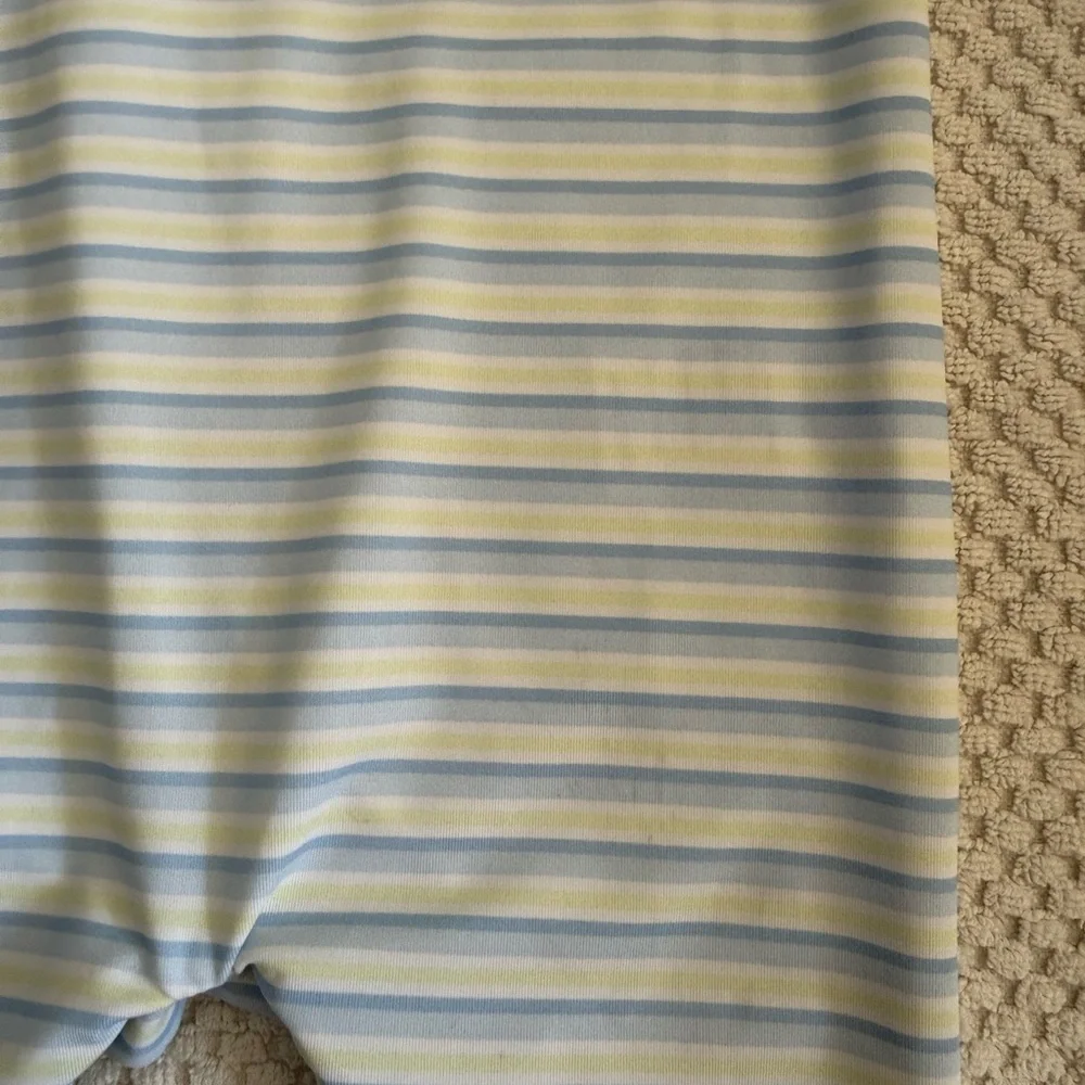 Striped Blue and White Kids Romper